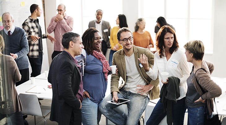 People engaging through content strategy