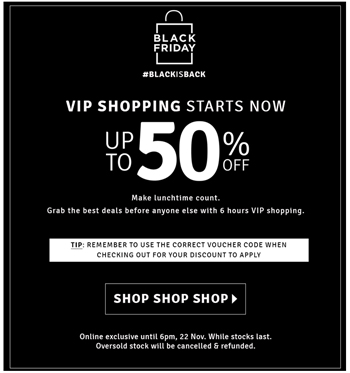 Automation Tips for Your Black Friday 2020 Comms | Retail communications | Everlytic | TFG case study