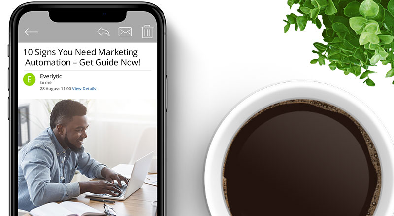 Everlytic | Blog | Write Strong Email Subject Lines to Boost Your Open Rate | Example of Email Subject Line on Mobile Device
