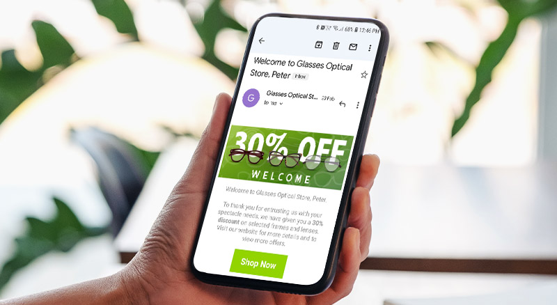 Does Image Prefetching Hurt Engagement Tracking on Gmail? | Everlytic | Mock-up of a Gmail email template