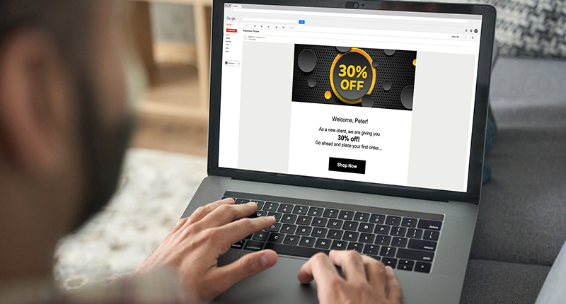 A No-Nonsense Guide to Message Personalisation in Email_Everlytic Blog_Personalised Email on a Laptop