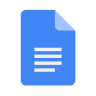 A logo of Google Docs.