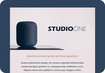 ready to use template in email marketing software