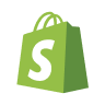 A logo of Shopify.