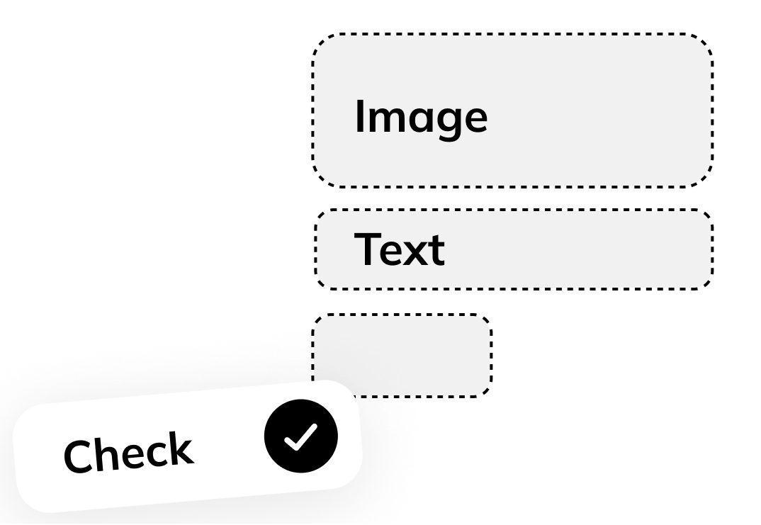 easy-to-use email builder graphic
