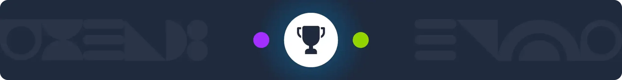 A banner image with a reward / trophy icon.